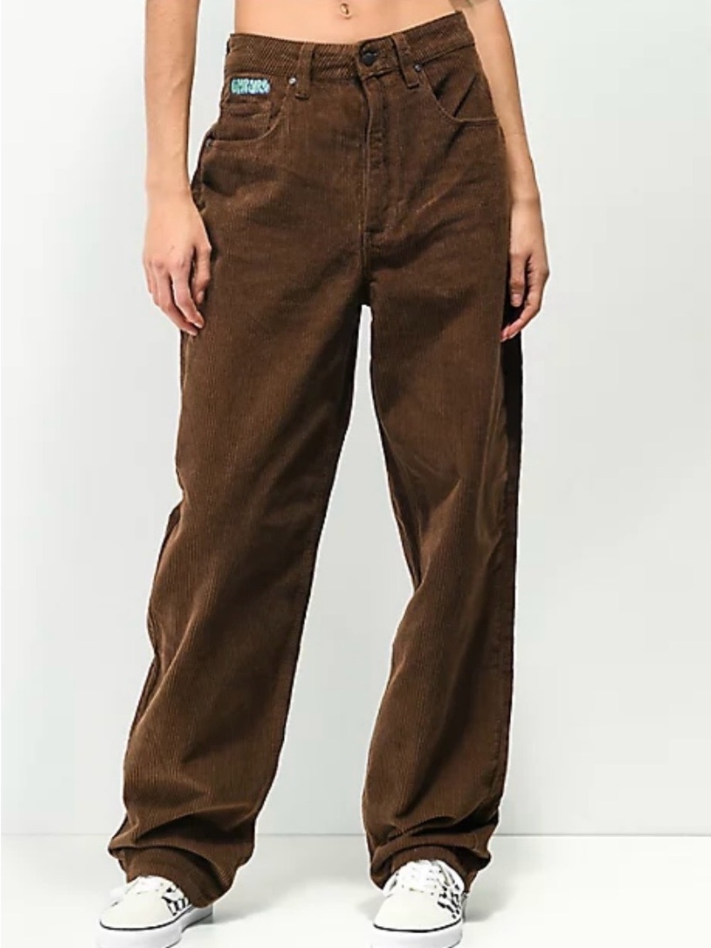 Empyre Women's Tori Carafe Brown Corduroy Skate Pants